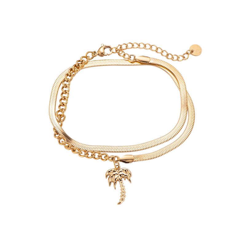Fossil JF04612710 - Goudkleur Staal - Ketting